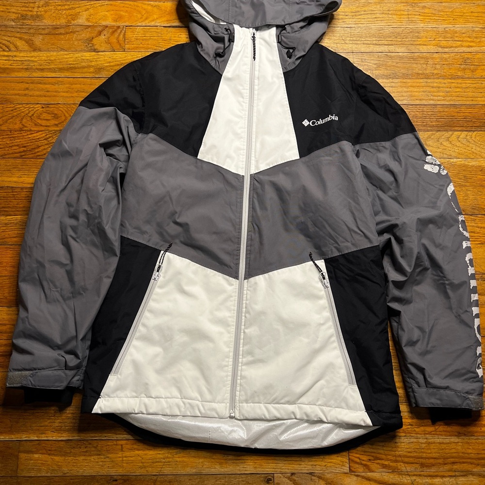 Columbia Men's Black, Gray & White Puffer Jacket
